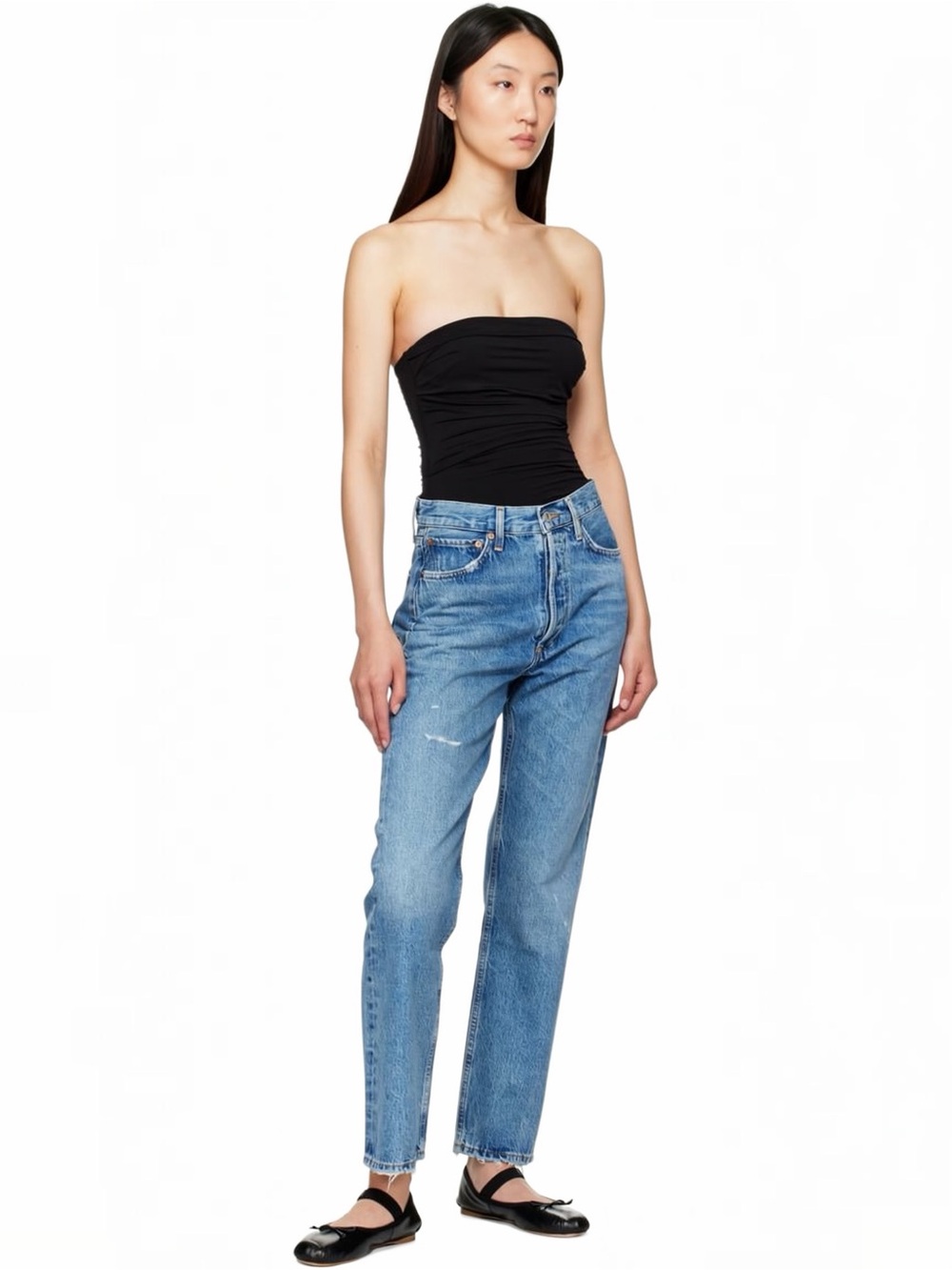 AGOLDE • 90’s Mid-Rise Straight Jeans in Shrine